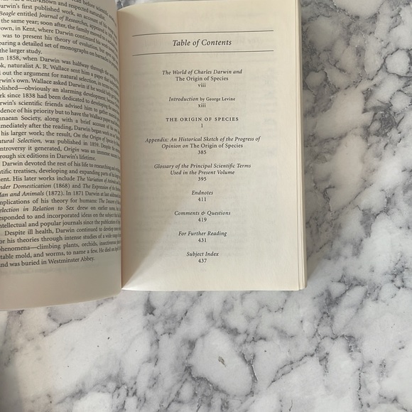 THE ORGIN OF SPECIES BY CHARLES DARWIN PAPERBACK - Picture 7 of 9